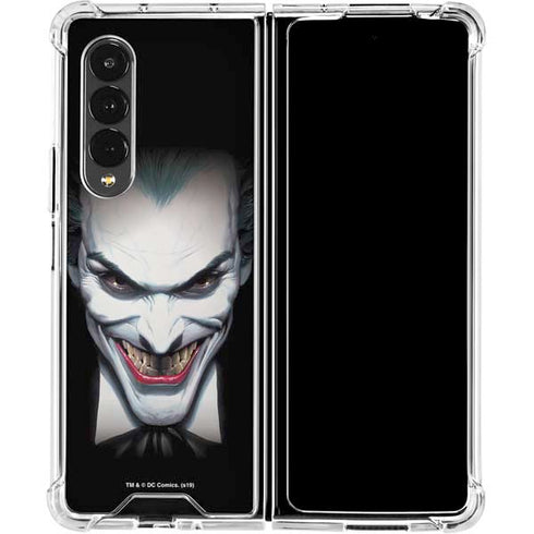 DC Comics The Joker Portrait by Alex Ross Galaxy Z Fold4 5G Clear Case