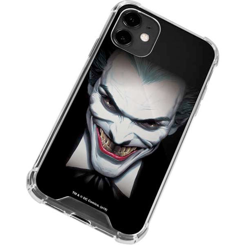 DC Comics The Joker Portrait by Alex Ross iPhone 12 Clear Case
