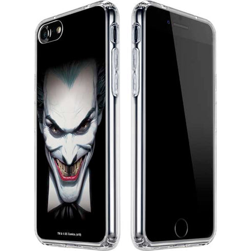 DC Comics The Joker Portrait by Alex Ross iPhone SE (2nd & 3rd Gen) Clear Case