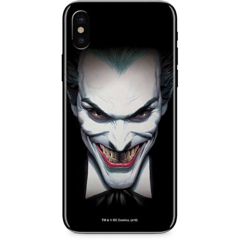 DC Comics The Joker Portrait by Alex Ross iPhone X Skin