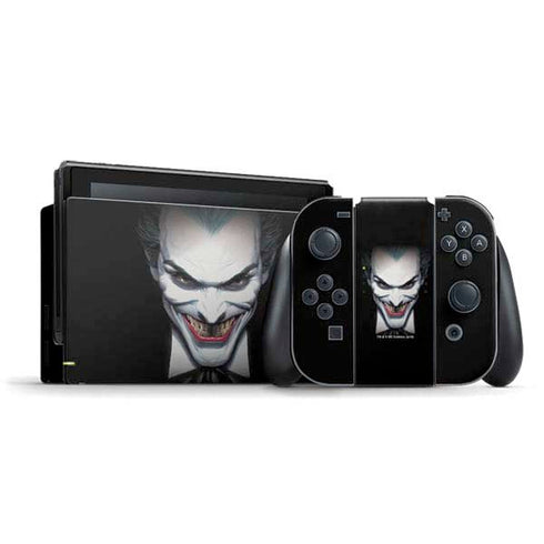 DC Comics The Joker Portrait by Alex Ross Nintendo Switch Bundle Skin
