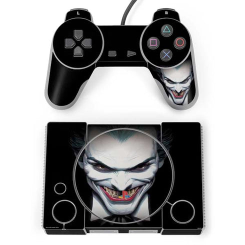 DC Comics The Joker Portrait by Alex Ross PlayStation Classic Bundle Skin