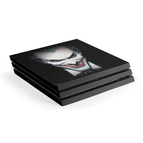 DC Comics The Joker Portrait by Alex Ross PS4 Pro Console Skin