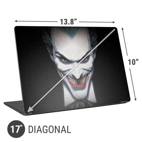 DC Comics The Joker Portrait by Alex Ross Universal Laptop 17in (13.8 x 10in) Skin
