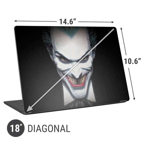 DC Comics The Joker Portrait by Alex Ross Universal Laptop 18in (14.6 x 10.6in) Skin