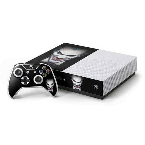 DC Comics The Joker Portrait by Alex Ross Xbox One S Console and Controller Bundle Skin