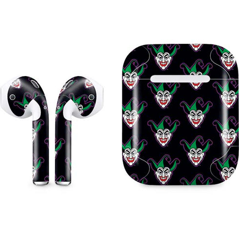 DC Comics The Joker Logo Pattern Apple AirPods Skin