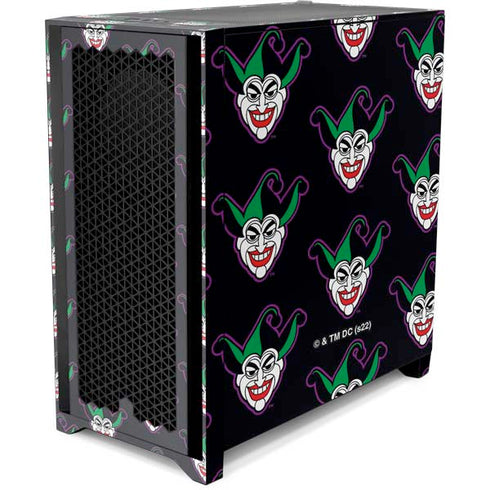 DC Comics The Joker Logo Pattern Corsair 4000D Tempered Glass Mid-Tower ATX Case Skin
