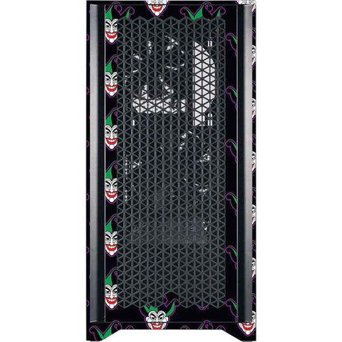 DC Comics The Joker Logo Pattern Corsair 4000D Tempered Glass Mid-Tower ATX Case Skin