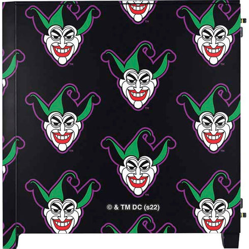 DC Comics The Joker Logo Pattern Corsair 4000D Tempered Glass Mid-Tower ATX Case Skin