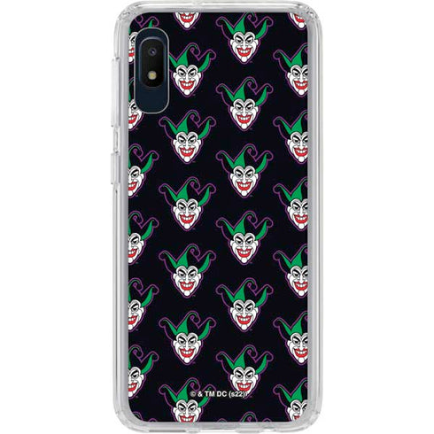 DC Comics The Joker Logo Pattern Galaxy A10e Clear Case