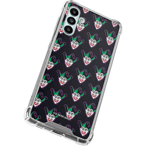 DC Comics The Joker Logo Pattern Galaxy A13 5G Clear Case