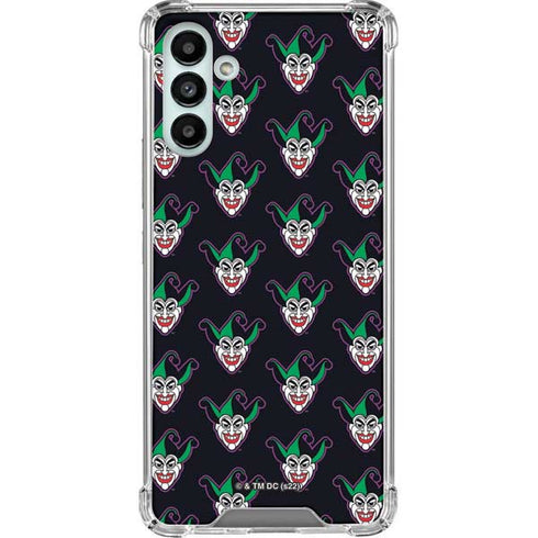 DC Comics The Joker Logo Pattern Galaxy A13 5G Clear Case