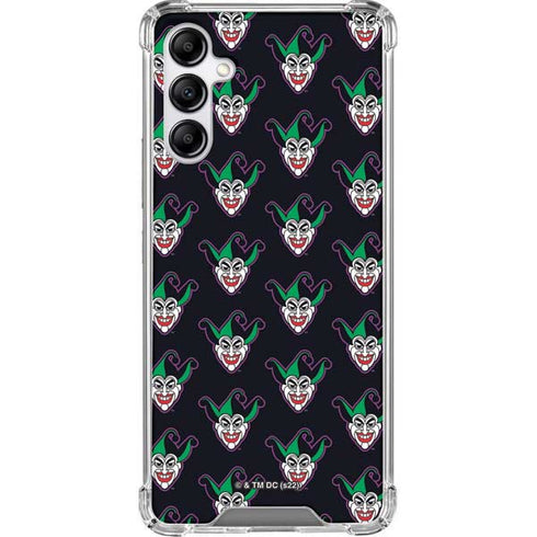 DC Comics The Joker Logo Pattern Galaxy A14 5G Clear Case
