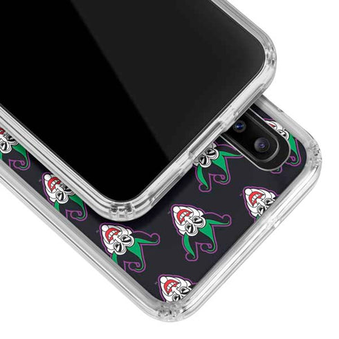 DC Comics The Joker Logo Pattern Galaxy A30 Clear Case