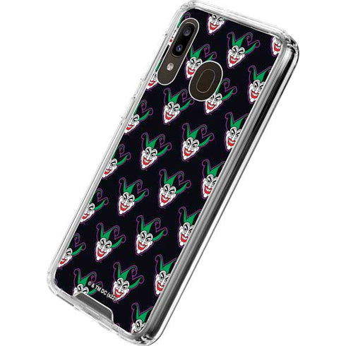 DC Comics The Joker Logo Pattern Galaxy A30 Clear Case