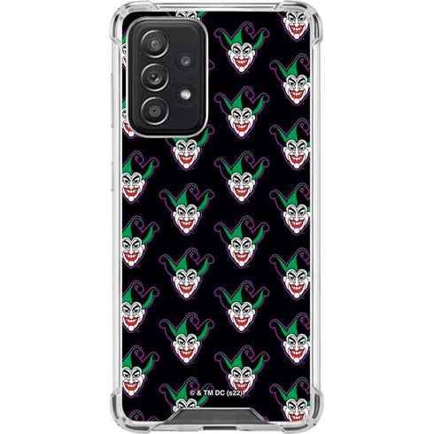 DC Comics The Joker Logo Pattern Galaxy A52 5G Clear Case