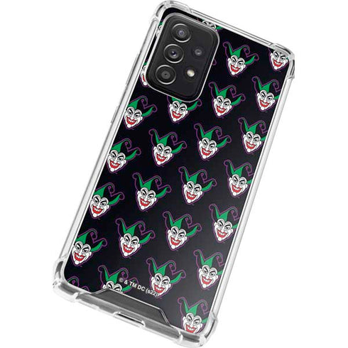 DC Comics The Joker Logo Pattern Galaxy A52 5G Clear Case