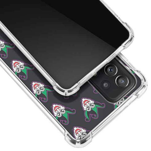 DC Comics The Joker Logo Pattern Galaxy A52 5G Clear Case