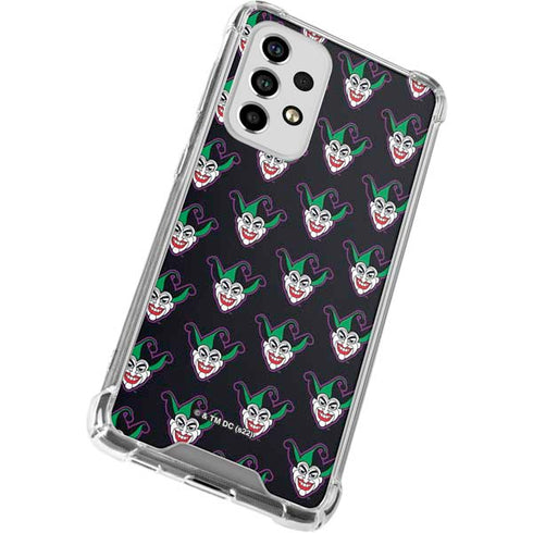 DC Comics The Joker Logo Pattern Galaxy A53 5G Clear Case