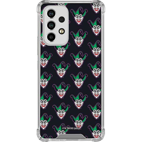 DC Comics The Joker Logo Pattern Galaxy A53 5G Clear Case