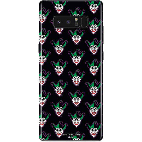 DC Comics The Joker Logo Pattern Galaxy Note 8 Skin