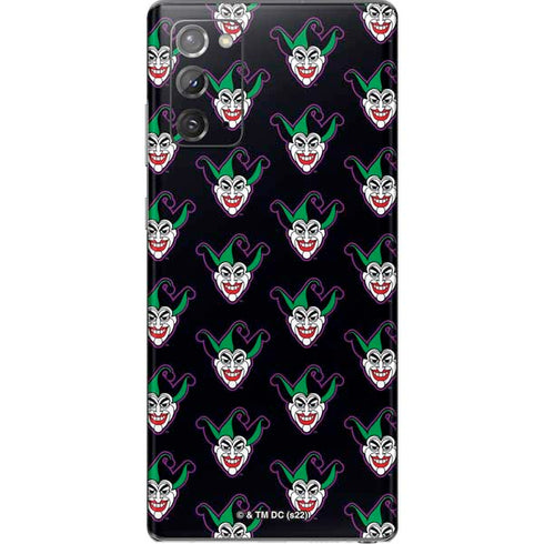 DC Comics The Joker Logo Pattern Galaxy Note20 5G Skin