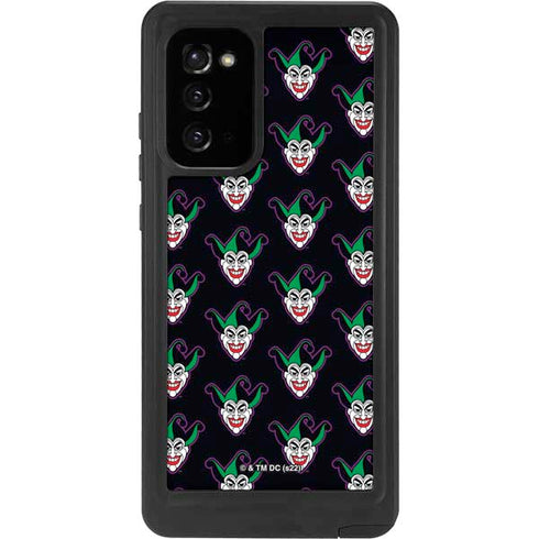 DC Comics The Joker Logo Pattern Galaxy Note20 5G Waterproof Case