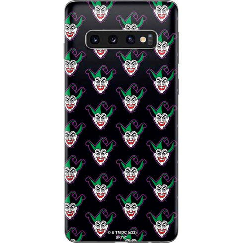 DC Comics The Joker Logo Pattern Galaxy S10 Skin