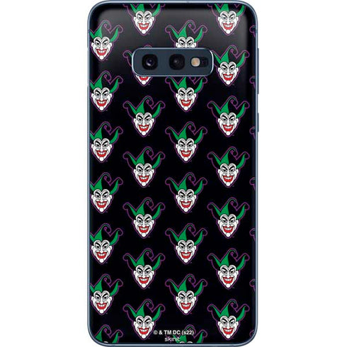 DC Comics The Joker Logo Pattern Galaxy S10e Skin