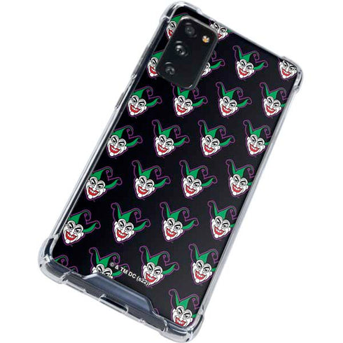 DC Comics The Joker Logo Pattern Galaxy S20 FE Clear Case