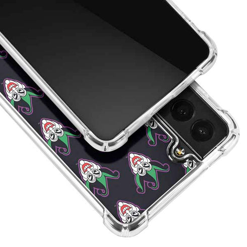 DC Comics The Joker Logo Pattern Galaxy S21 5G Clear Case