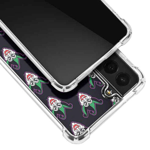 DC Comics The Joker Logo Pattern Galaxy S21 Plus 5G Clear Case