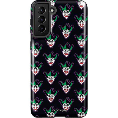 DC Comics The Joker Logo Pattern Galaxy S21 Plus 5G Pro Case