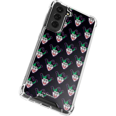 DC Comics The Joker Logo Pattern Galaxy S22 Plus Clear Case