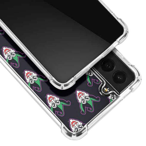 DC Comics The Joker Logo Pattern Galaxy S22 Plus Clear Case