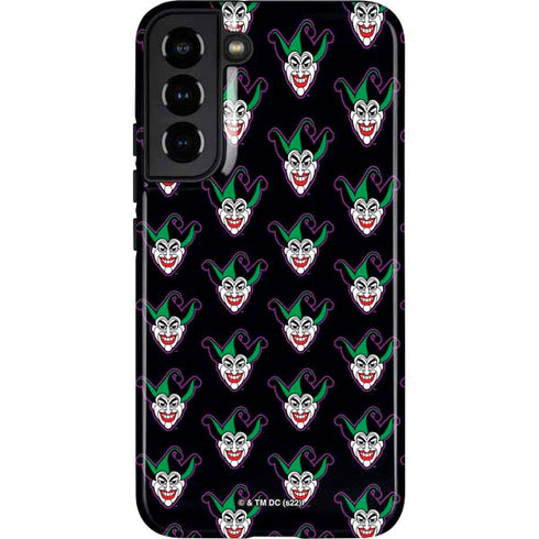 DC Comics The Joker Logo Pattern Galaxy S22 Plus Pro Case