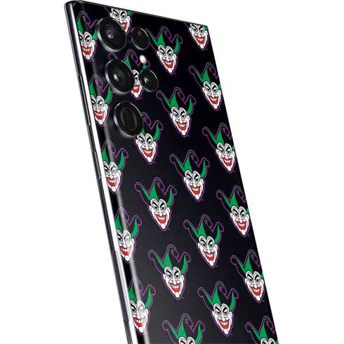 DC Comics The Joker Logo Pattern Galaxy S22 Ultra Skin