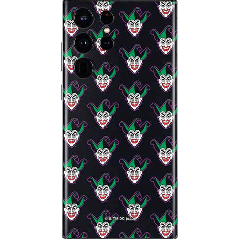 DC Comics The Joker Logo Pattern Galaxy S22 Ultra Skin