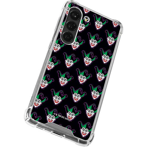DC Comics The Joker Logo Pattern Galaxy S23 Clear Case