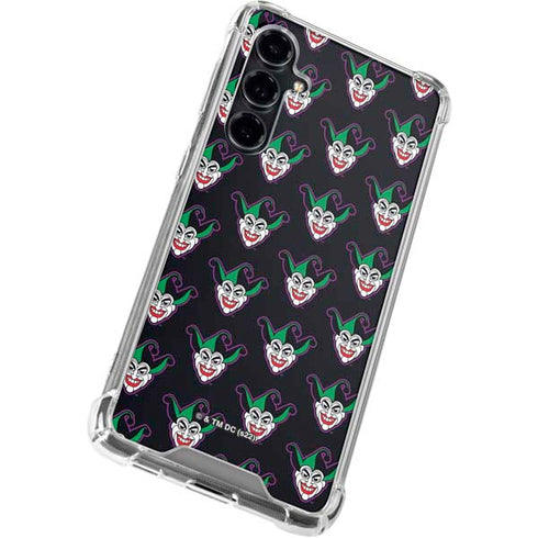DC Comics The Joker Logo Pattern Galaxy S23 FE Clear Case