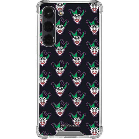 DC Comics The Joker Logo Pattern Galaxy S23 Plus Clear Case