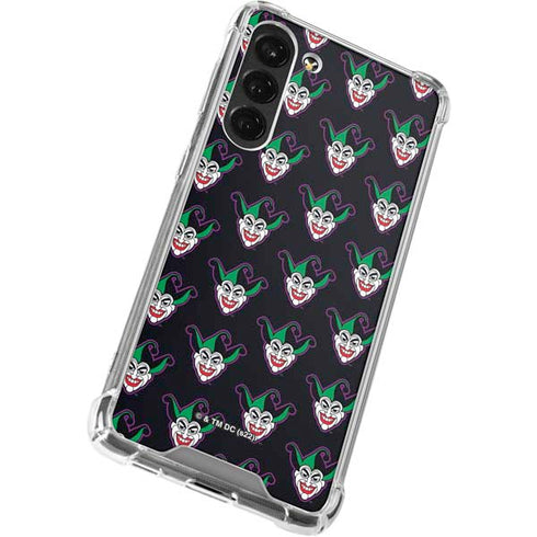 DC Comics The Joker Logo Pattern Galaxy S23 Plus Clear Case