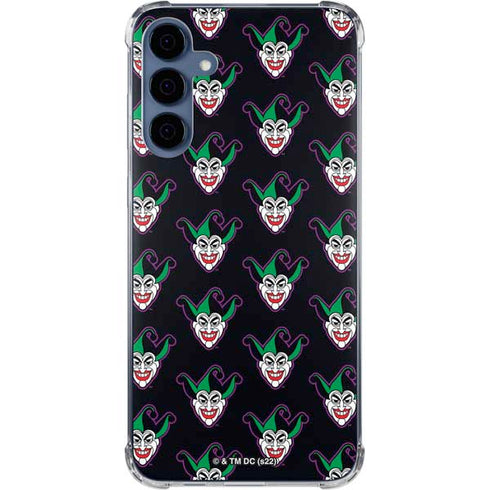 DC Comics The Joker Logo Pattern Galaxy S24 Clear Case