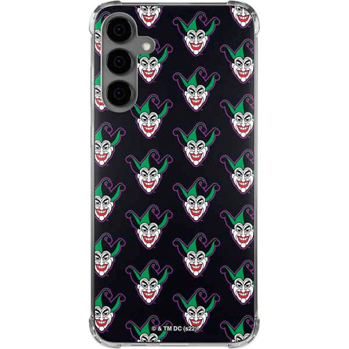 DC Comics The Joker Logo Pattern Galaxy S24 Plus Clear Case