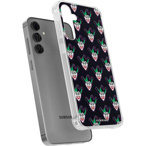 DC Comics The Joker Logo Pattern Galaxy S24 Plus Clear Case