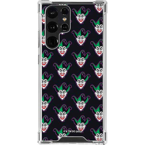DC Comics The Joker Logo Pattern Galaxy S24 Ultra Clear Case