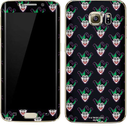 DC Comics The Joker Logo Pattern Galaxy S7 Edge Skin