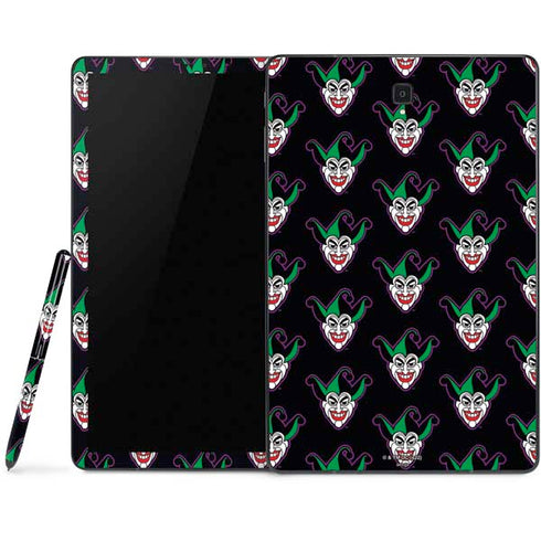 DC Comics The Joker Logo Pattern Samsung Galaxy Tab Skin