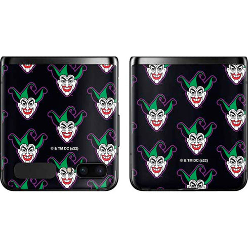 DC Comics The Joker Logo Pattern Galaxy Z Flip Skin